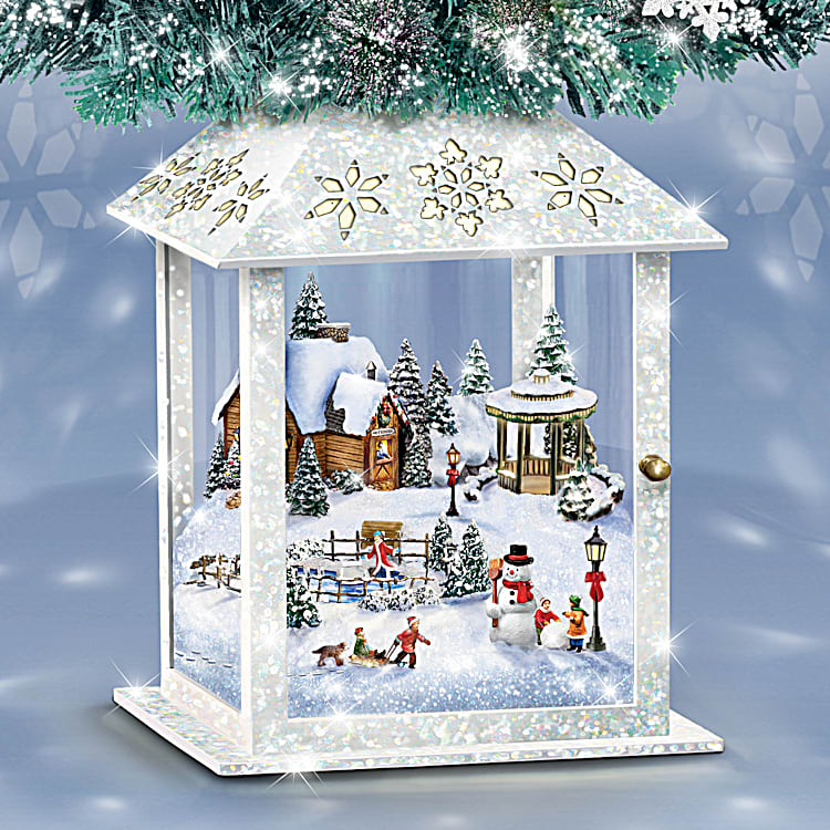 Thomas Kinkade Festival Of Lights Illuminated Tabletop