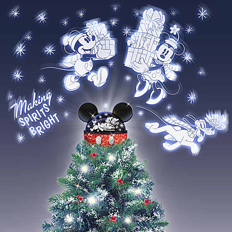 Mickey and Minnie Mouse Light-Up Tree Topper