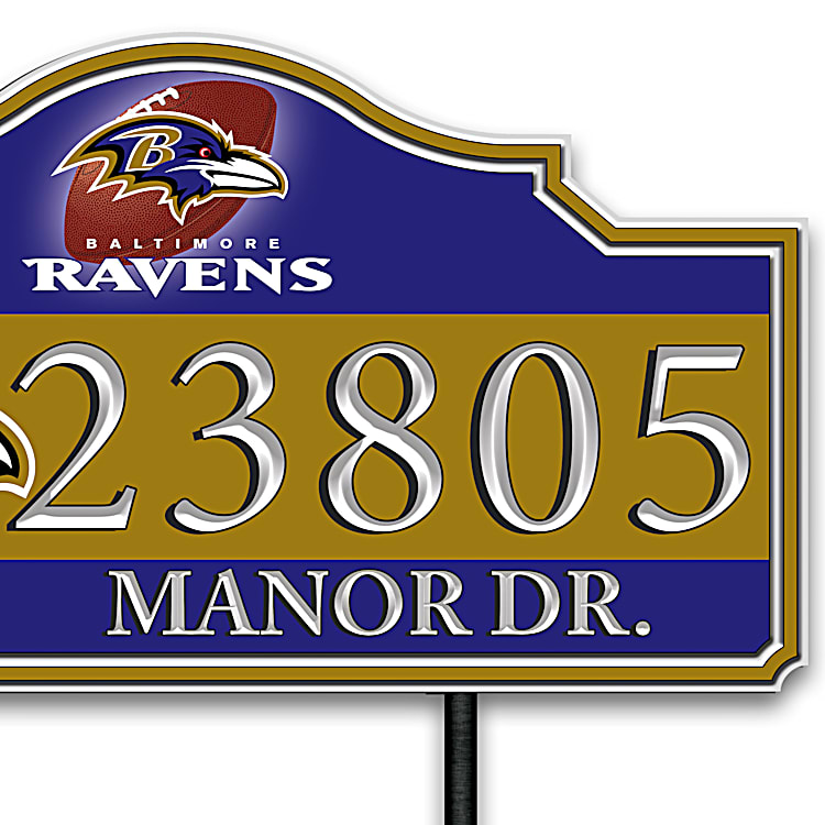 Pittsburgh Steelers Personalized Outdoor Address Sign