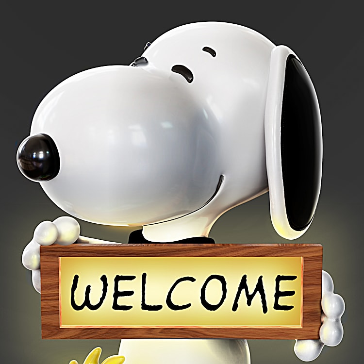 Snoopy And Woodstock Welcome Sign
