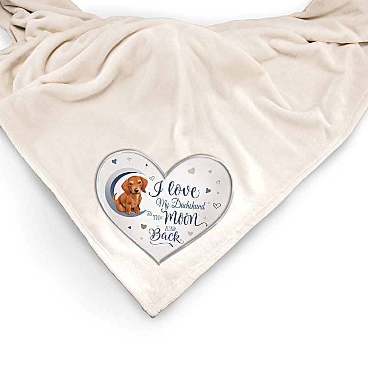 Dachshund Heart Blanket Dachshund Heart Blanket