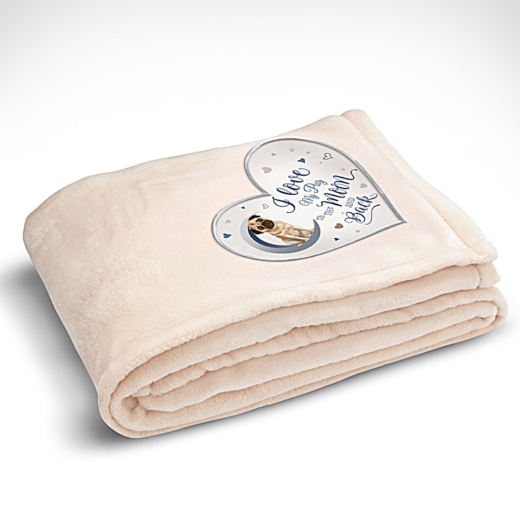 Pug discount baby blanket
