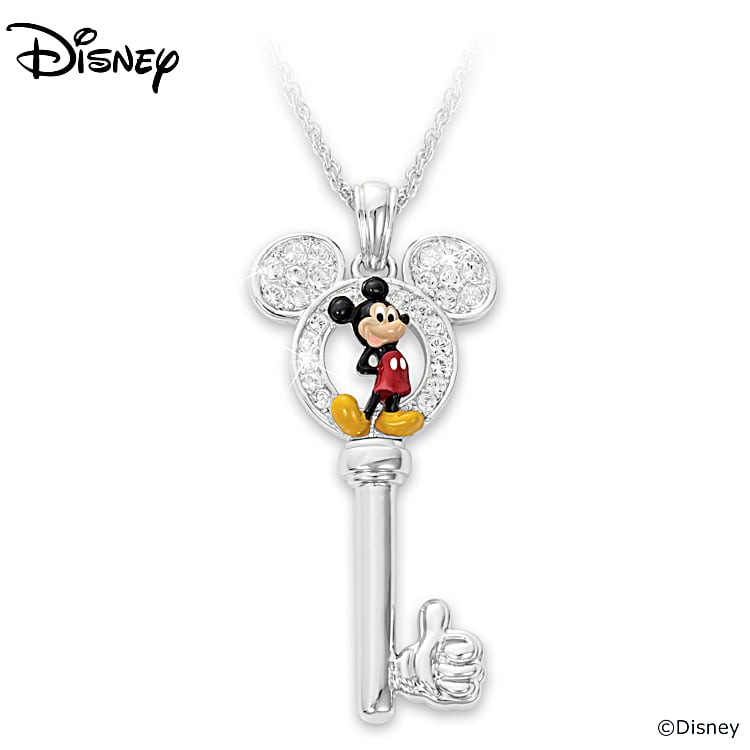 Mickey key necklace sale
