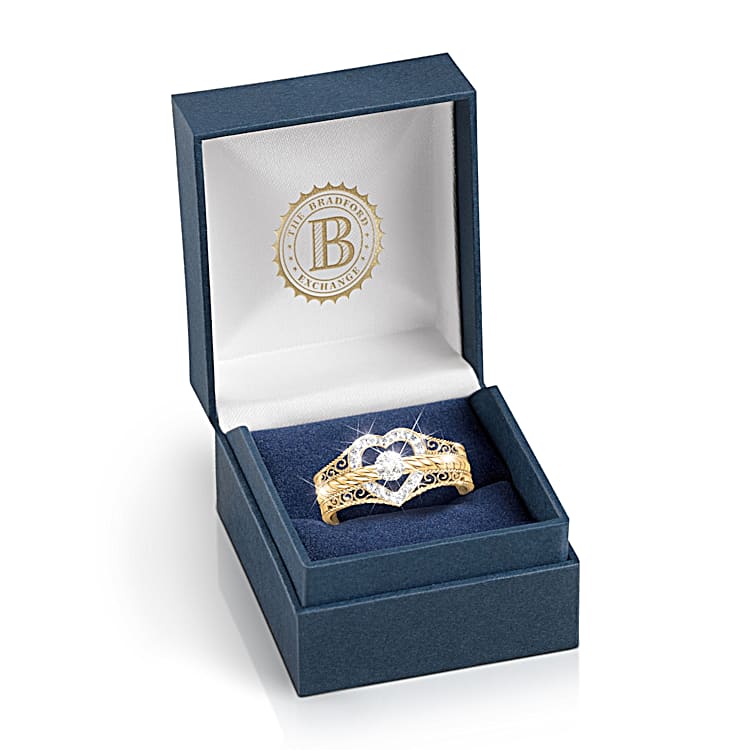 Bradford exchange diamond stacking rings shop