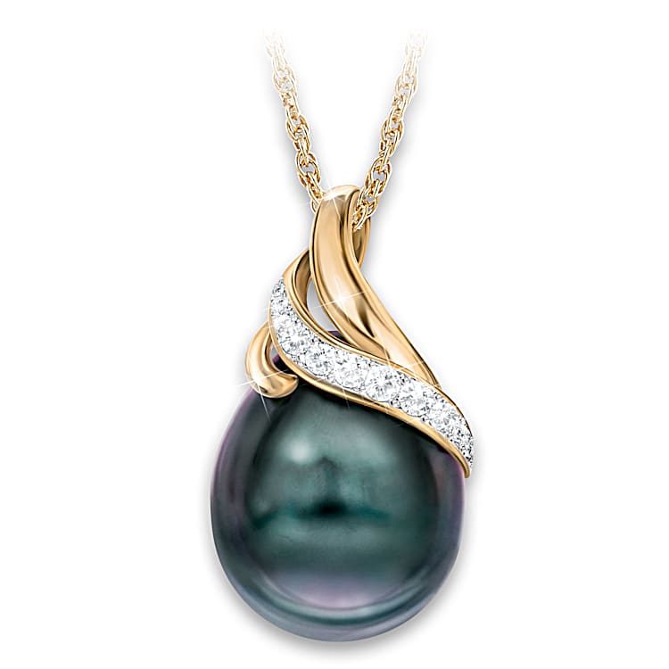 Tahitian cultured pearl necklace outlet