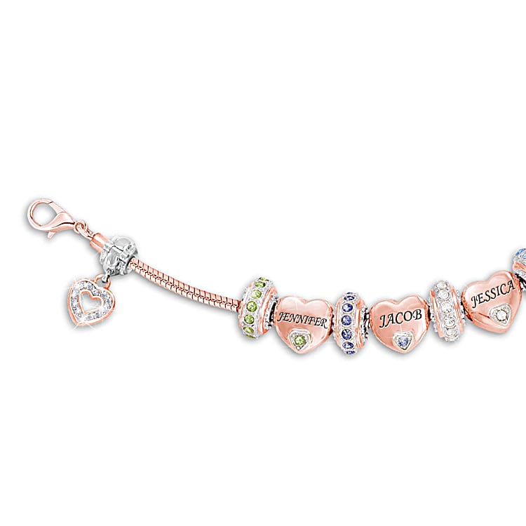 "Our Family Of Joy" Women's Name-Engraved Birthstone Ring
