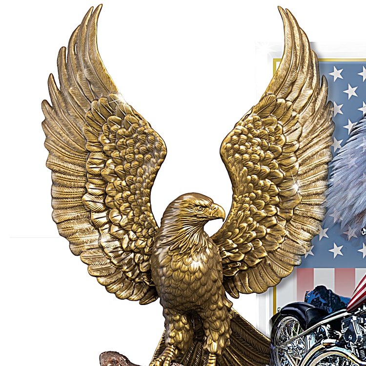 Live Free Eagle Sculpture By Artist Larry Martin Featuring