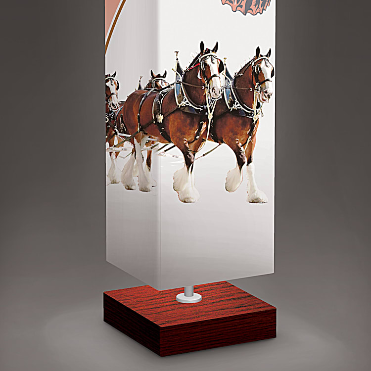 Budweiser Floor Lamp Featuring Full-Color Anheuser-Busch Art