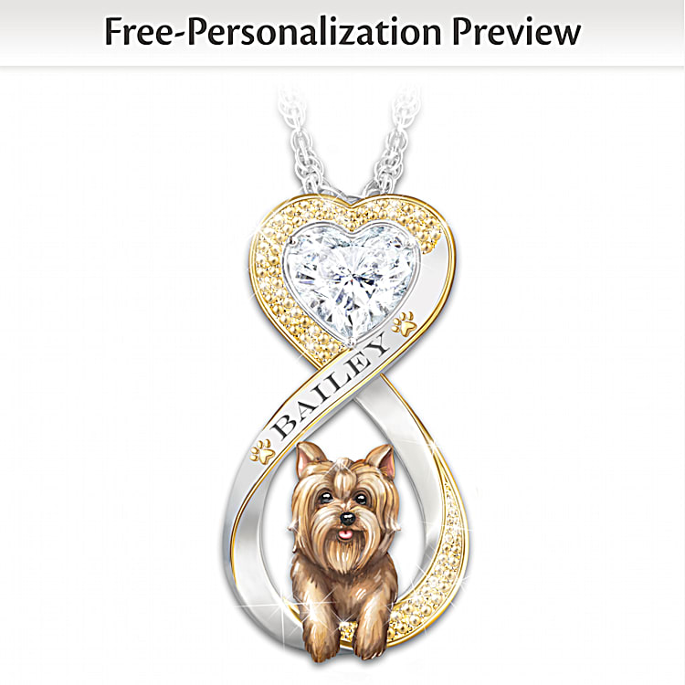 Personalized dog pendant necklace shop