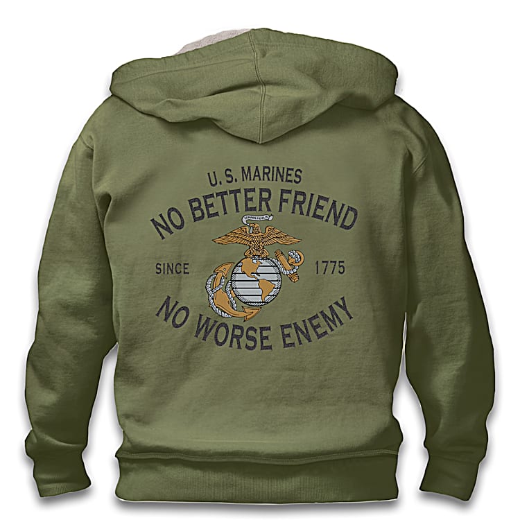 No Better Friend Mens U.S. Marine Corps Olive Drab Green