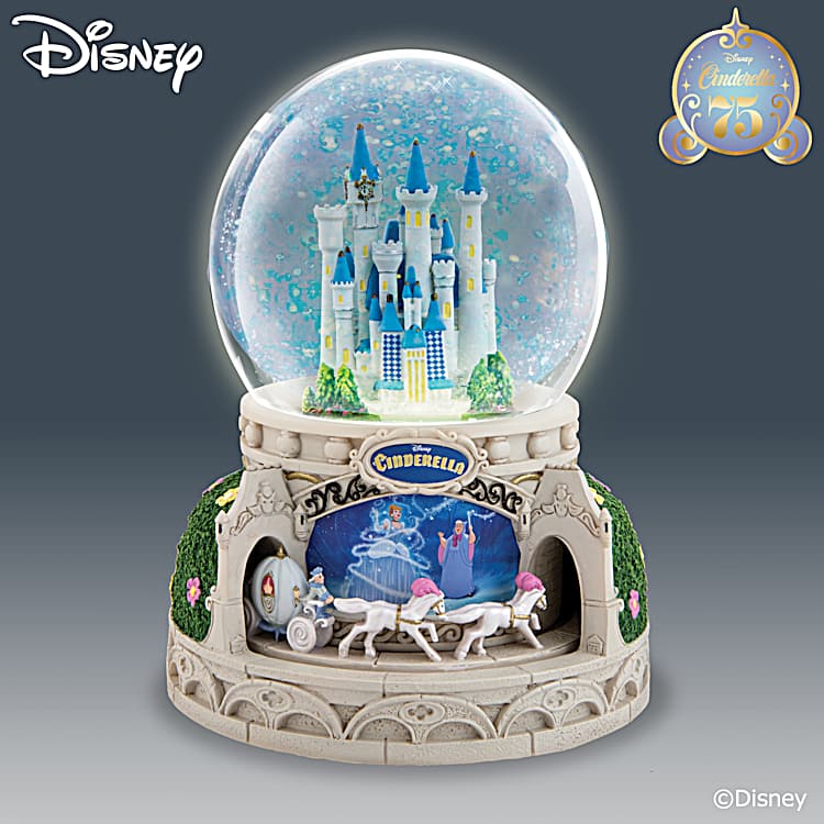 Disney princess castle snow globe cheap