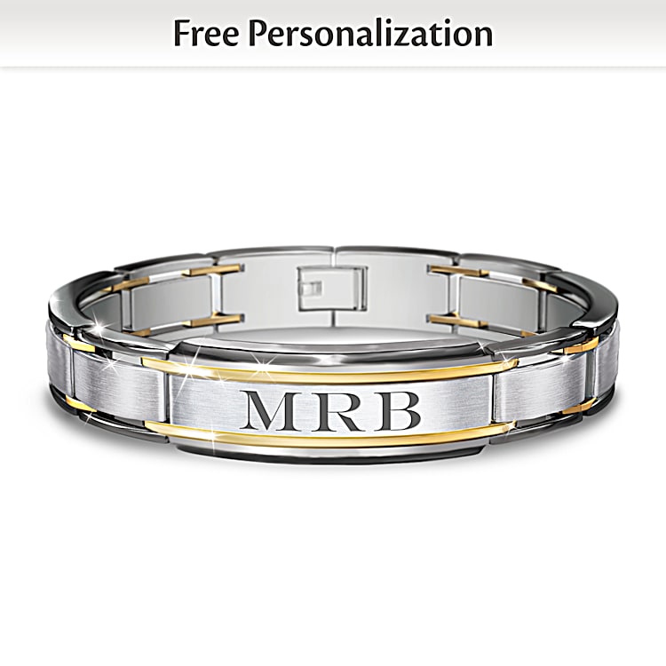Personalized bracelets for son sale