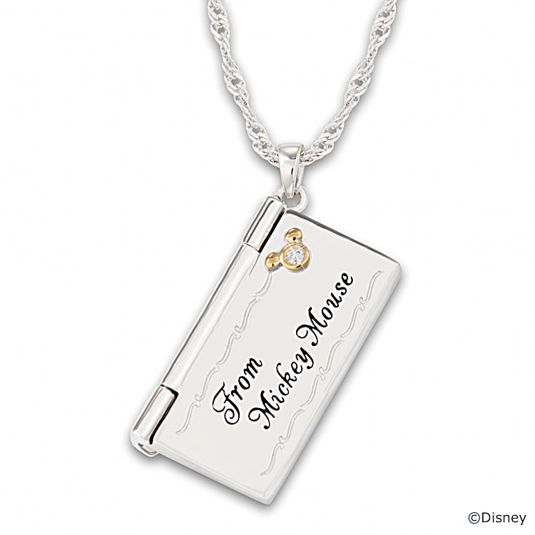 Disney letter necklace discount