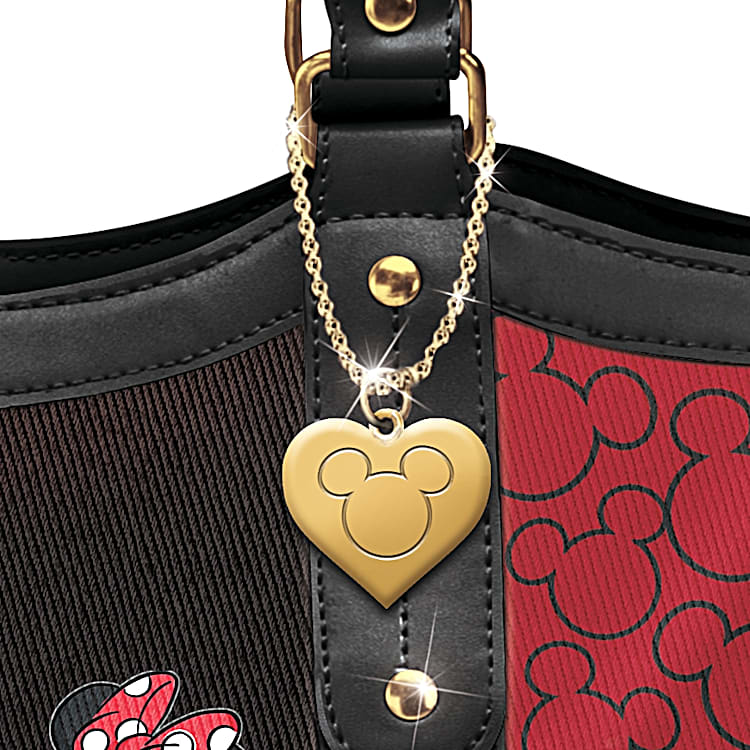 Disneys Forever Yours Poly Twill Tote Bag With Black, Red And