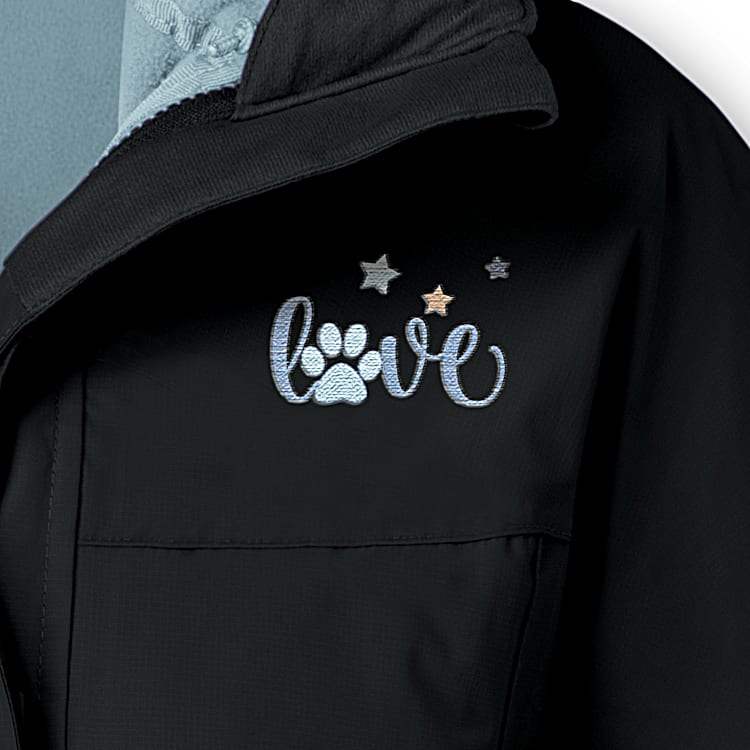 I Love My Dog To The Moon & Back 3-In-1 Jacket Featuring A