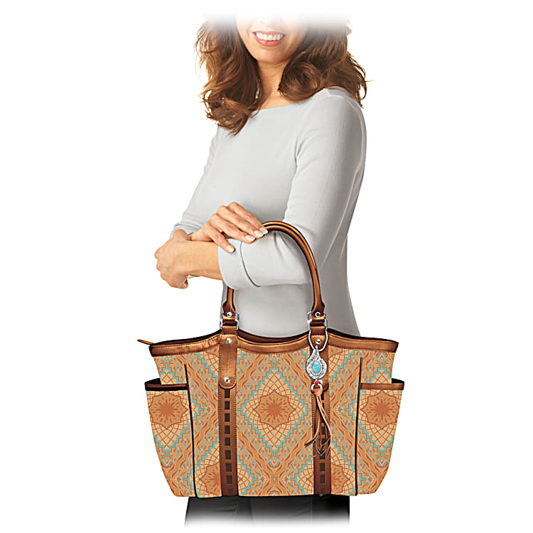 Pioneer woman leather tote sales