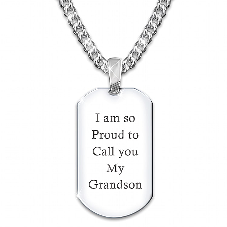 Dog tags new arrivals for grandson