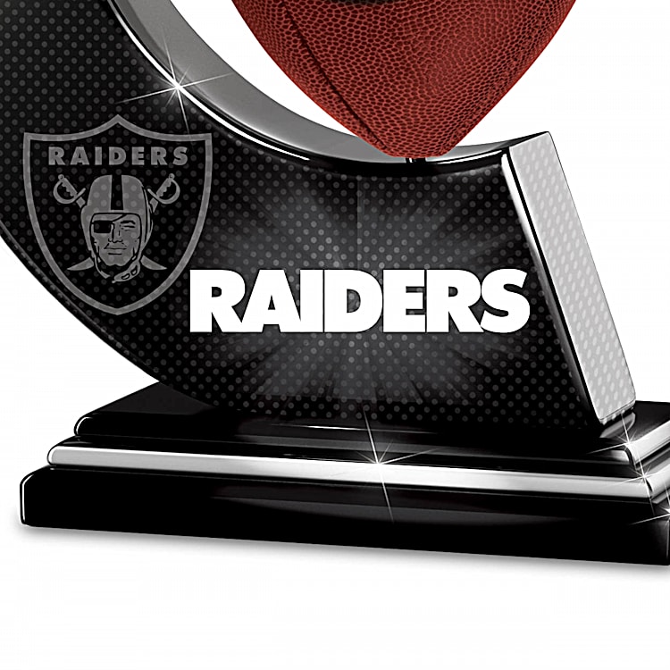 Las Vegas Raiders Three-Dimensional Rotating NFL Football