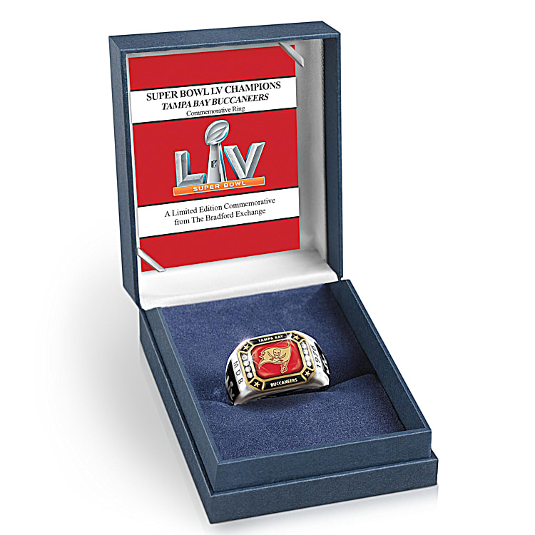 Tampa Bay Buccaneers Super Bowl LV Mens Personalized Commemorative NFL Fan Ring
