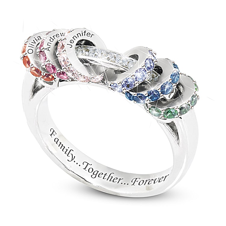 Family rings charm cheap