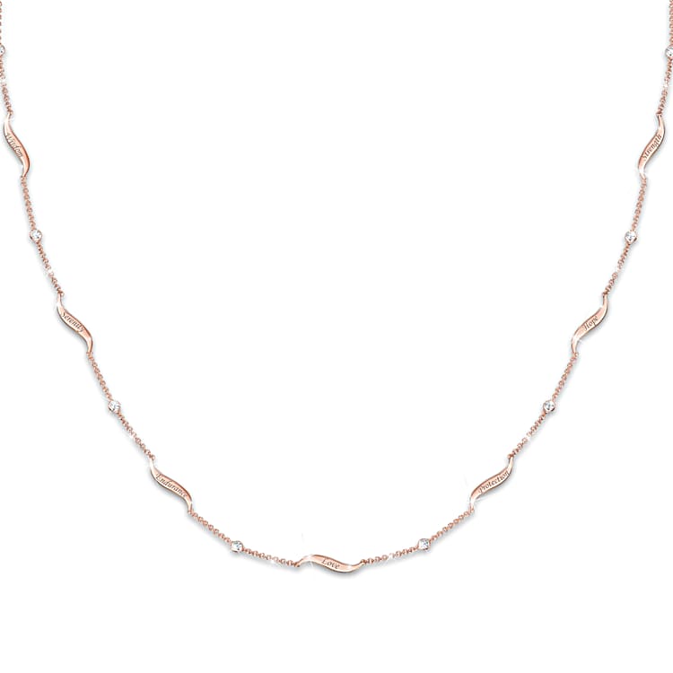 Rose gold plated Wisdom necklace