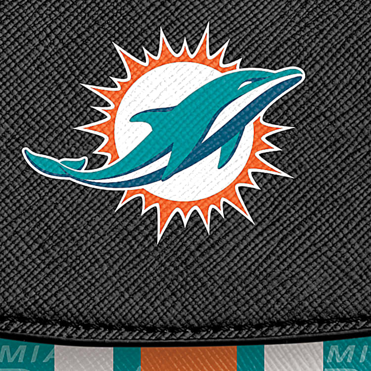 Miami Dolphins NFL Crossbody Cell Phone Handbag Featuring Team