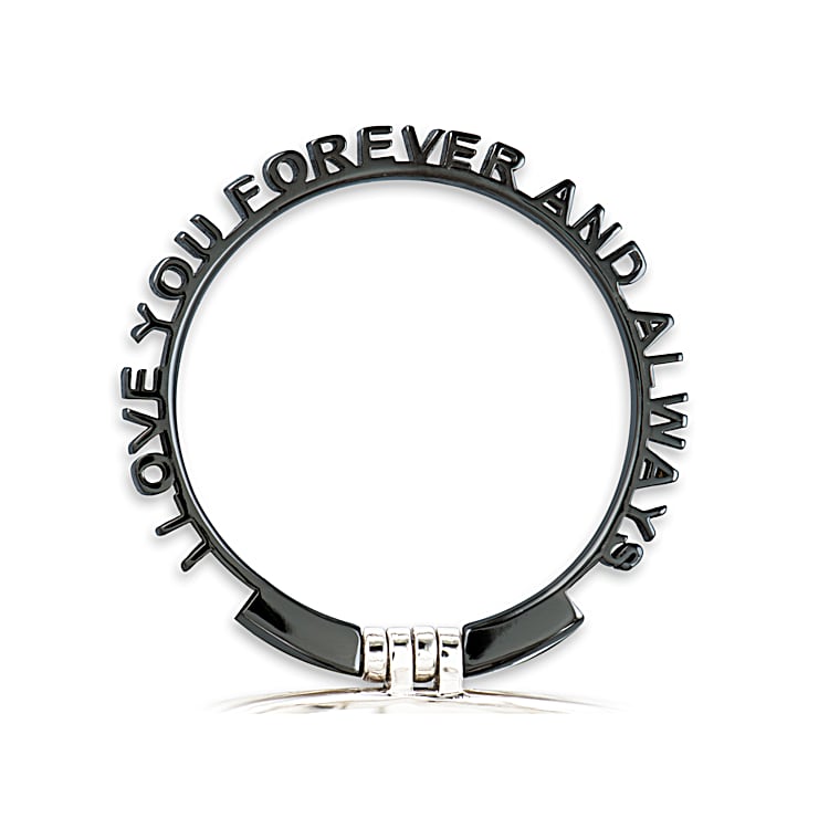 Mens Platinum-Plated Ring Engraved Inside With The Hidden Mens Platinum-Plated Ring Engraved Inside With The Hidden