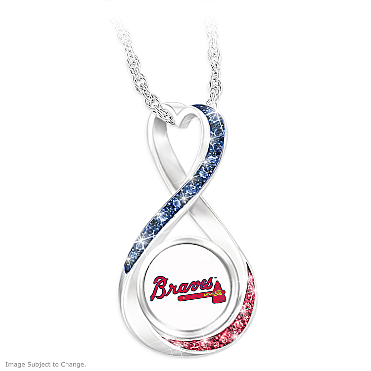 The GLD Shop Atlanta Braves Pendant in Blue for Men