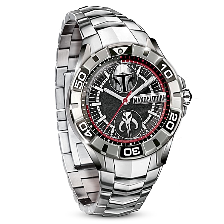 STAR WARS The Mandalorian Watch Featuring A Dial With Din Djarins