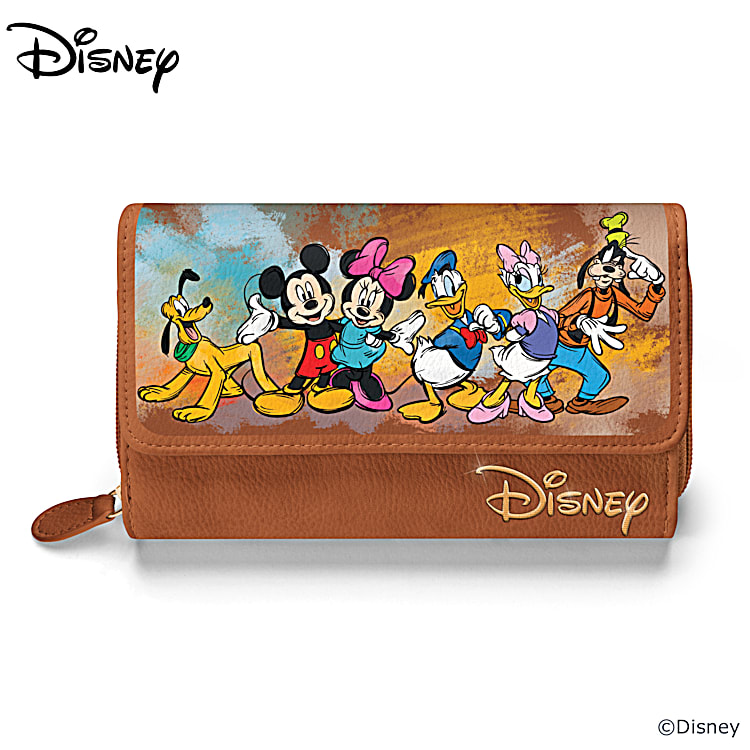 Coach Disney Mickey Mouse Medium ID Zip Wallet