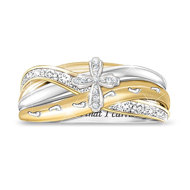 Footprints in the sand ring hotsell