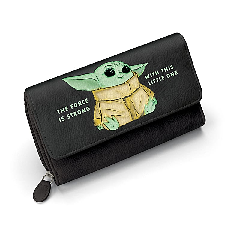 Star Wars Grogu Baby Yoda The Child Snap-closure Wristlet Wallet W