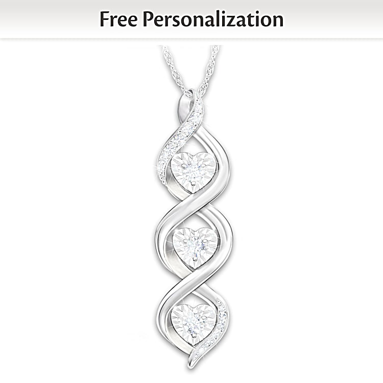 Sterling silver granddaughter necklace sale