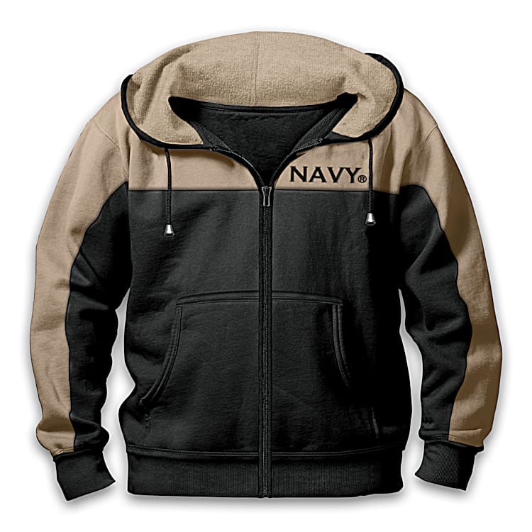 Us navy zip up hoodie outlet