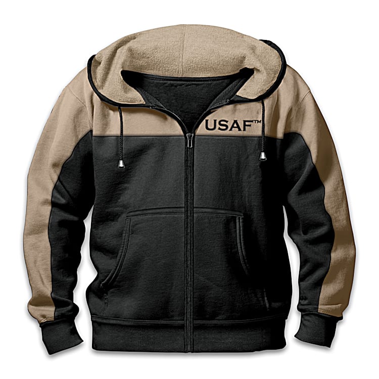 Air force zip up hoodie hot sale