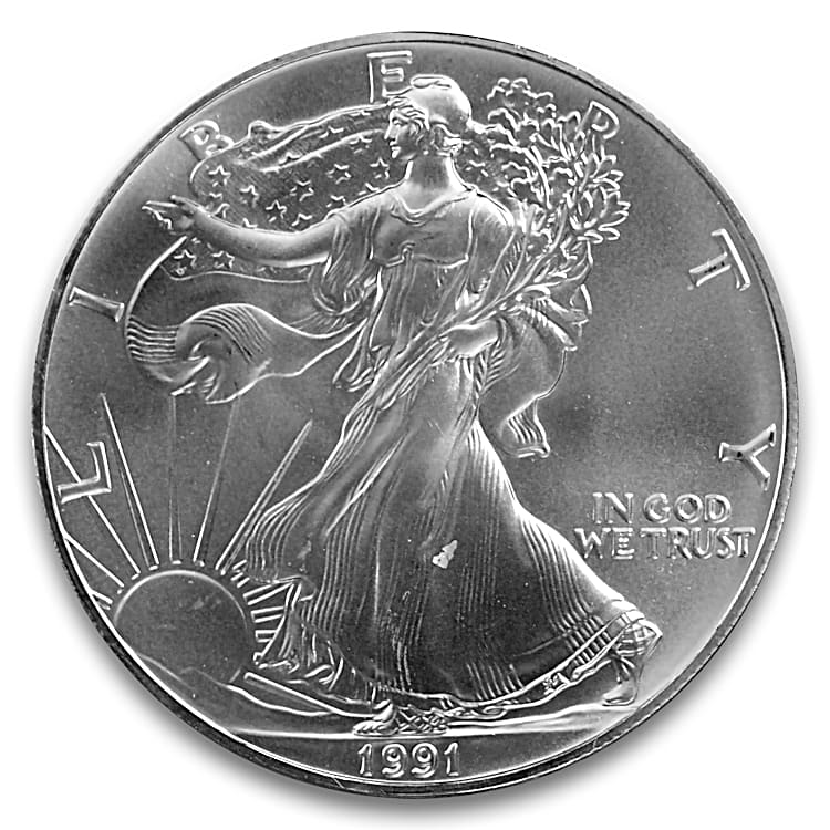 The Struck Thru Obverse Error Silver Eagle Coin