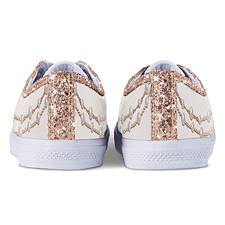 Rose gold canvas shoes online