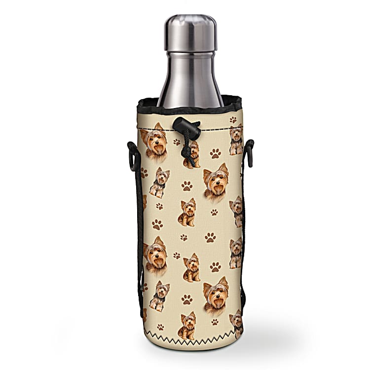 Drink Big Water Bottle With Carrier - Jewel Border – Kennedy Sue Gift & Home