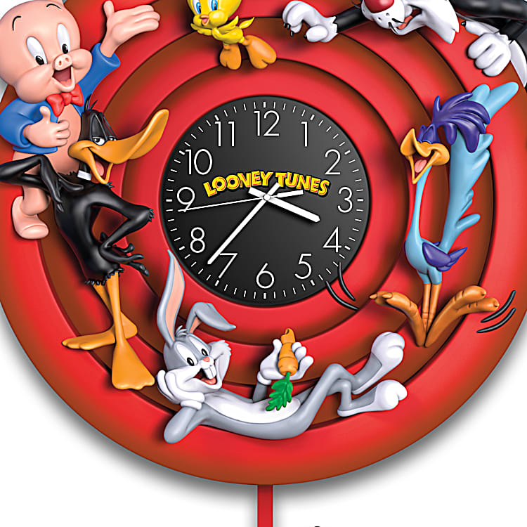 LOONEY TUNES 16 High Sculptural Wall Clock Featuring The