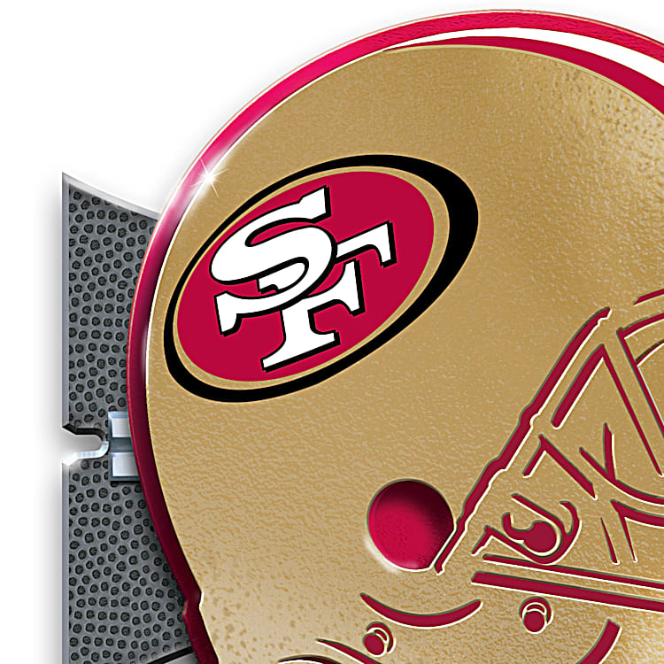 肌触りがいい Francisco San 49ers Decor Wall Sign Metal NFL Illuminated 3D ジャケット・アウター