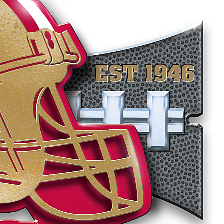  San Francisco 49ers NFL Metal 3D Team Emblem by