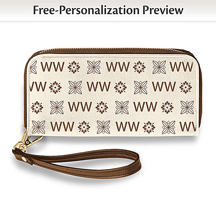 Just My Style Wallet with Your initials in Custom Pattern