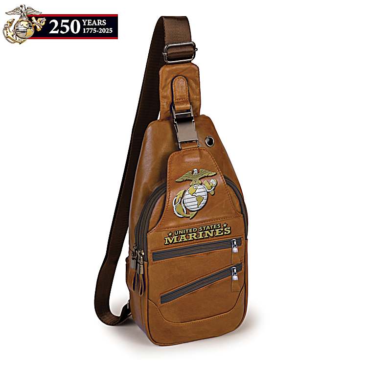 Men's leather 2024 crossbody sling bag