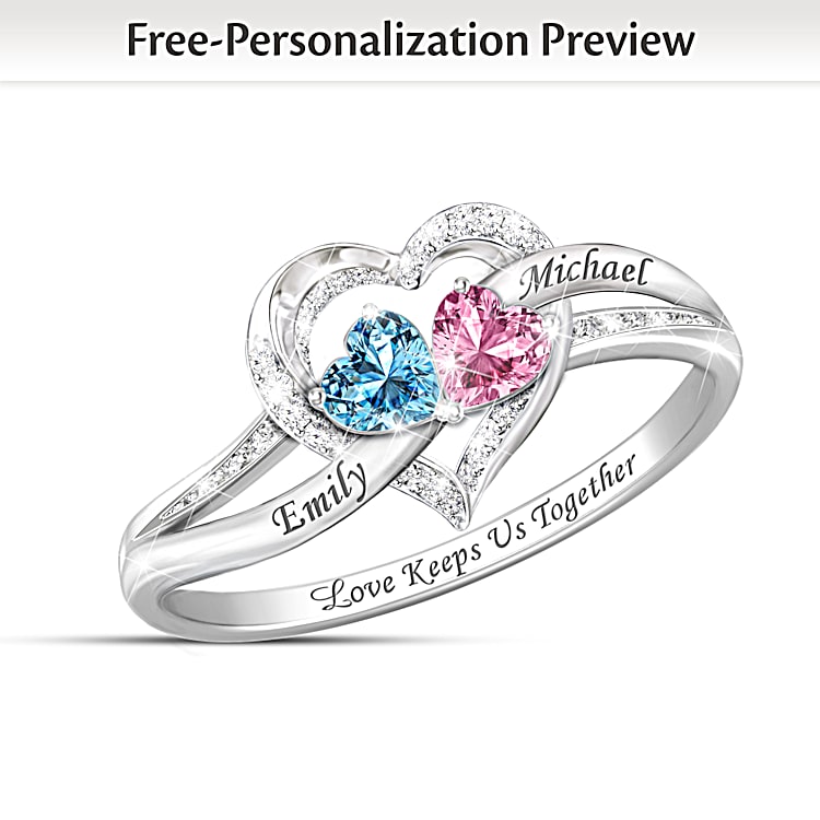 Two heart promise ring best sale