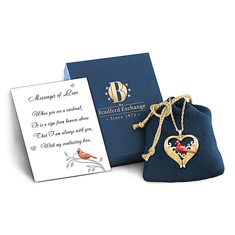 Bradford exchange cardinal necklace online