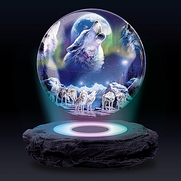 Wild and wolf globe lamp cheap