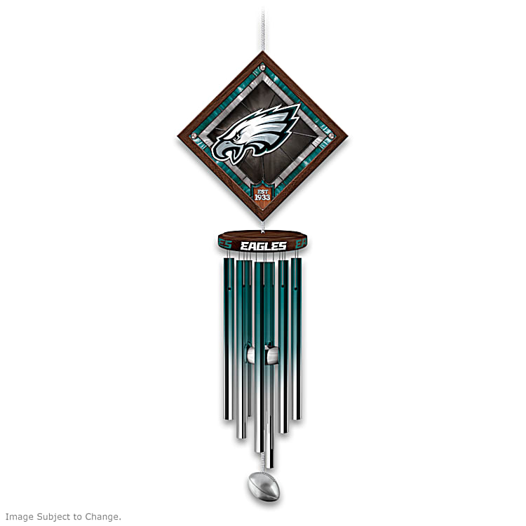 Philadelphia Eagles NFL Wind Chime With Team Name, Logo