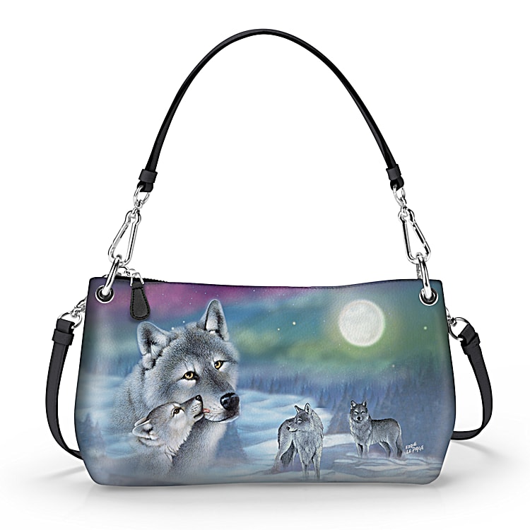 Under The Mystic Northern Lights Handbag