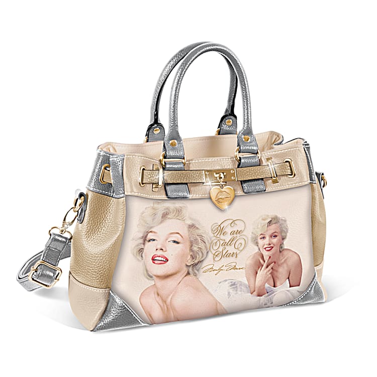 Marilyn Monroe Beige Shoulder Bags for Women