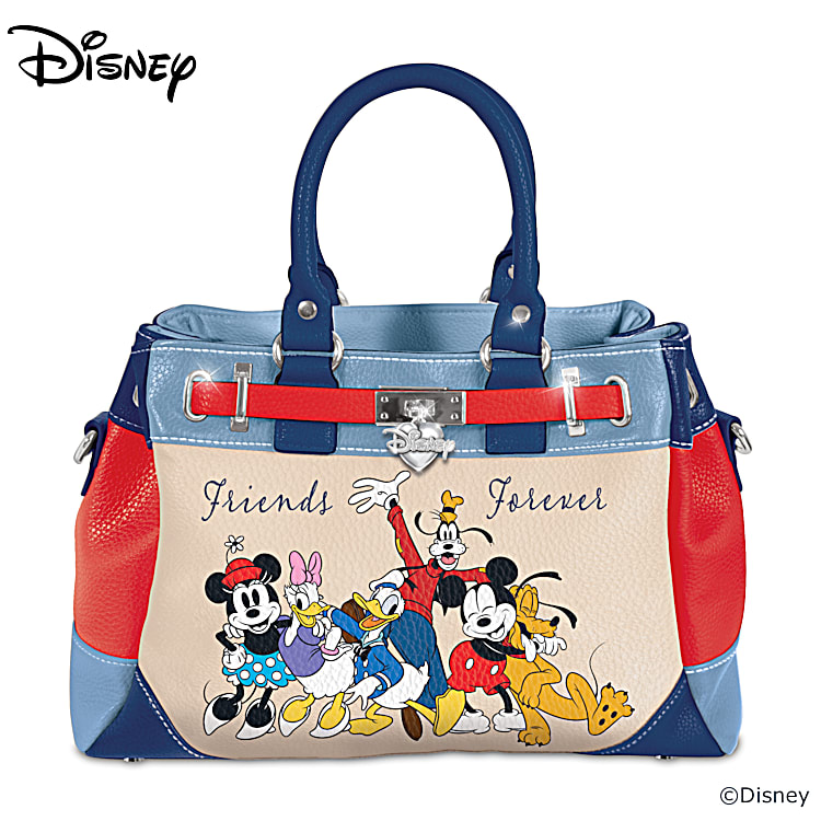 9.6 Disney Mickey Mouse on Blue Stripes Gift Bag - Gift Bags